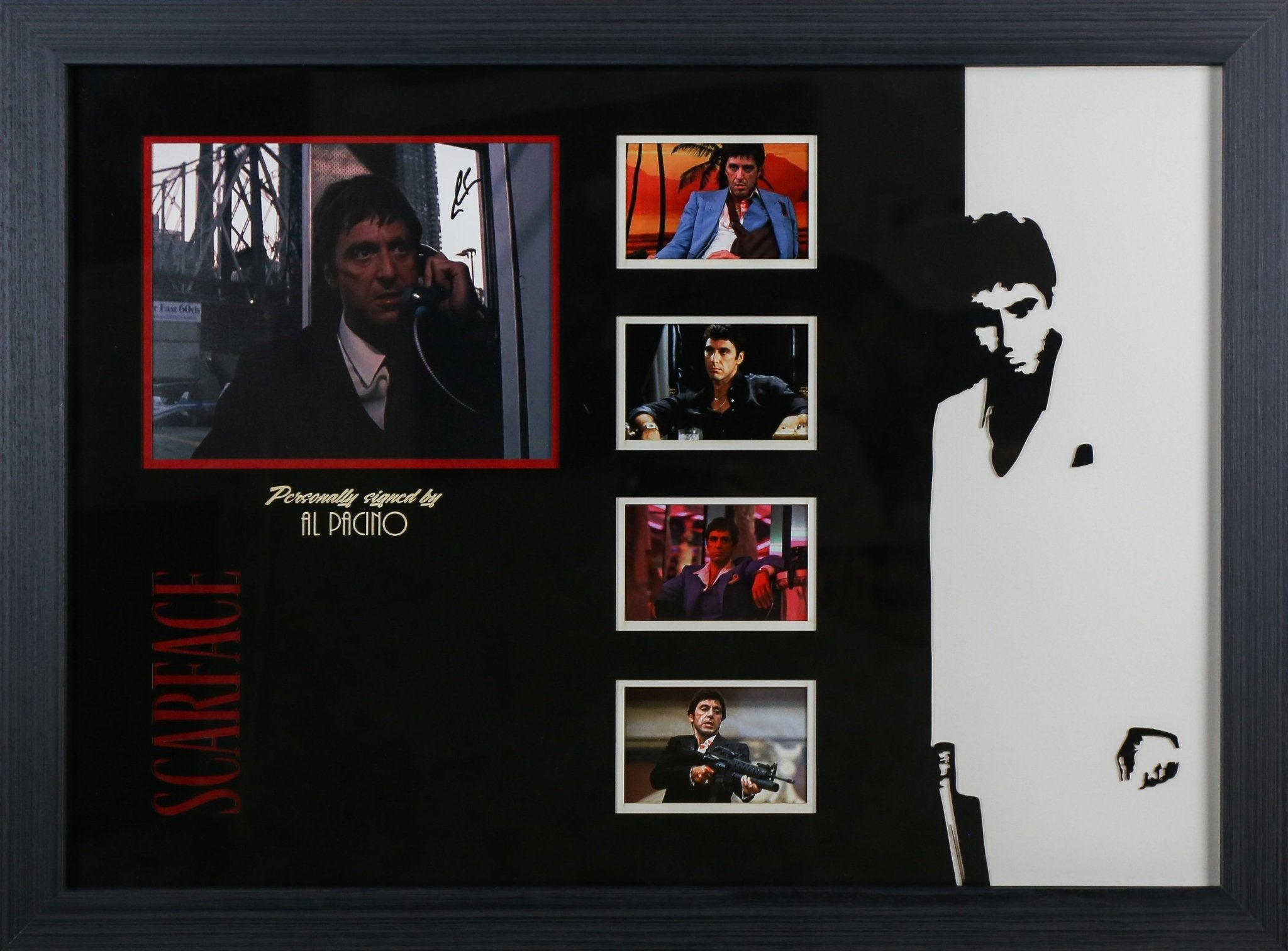 Al Pacino Signed Scarface 12x8 Photograph Framed Display - Memorabilia Framers Shop